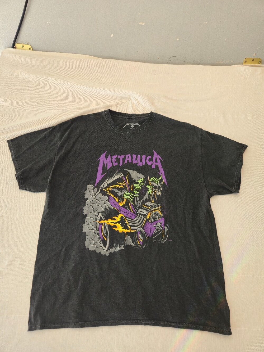 Metallica Graphic Band T-Shirt Size XL Black Cotton New